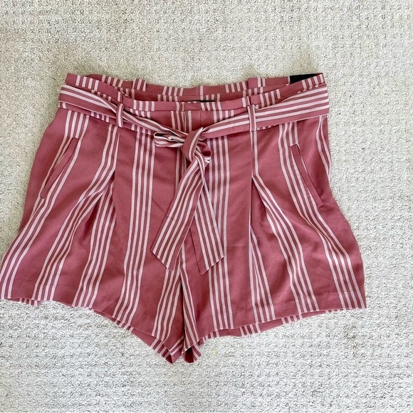 NWT Torrid Pink Paper bag High Waisted Shorts Size 20 - Picture 2 of 4